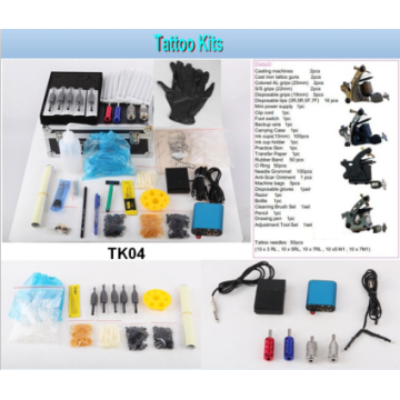 Hot Sale Professional Tattoo Kit 4 Machine Guns Tattoo Kit (Tk04)